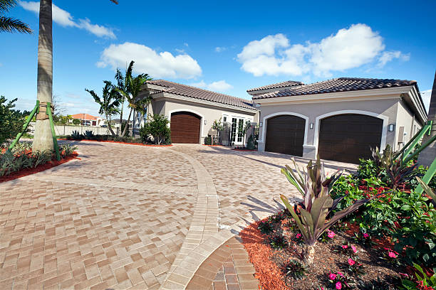 Residential Paver Driveway in Evansville, WI